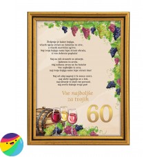 Voščilo za 60 let - Vino